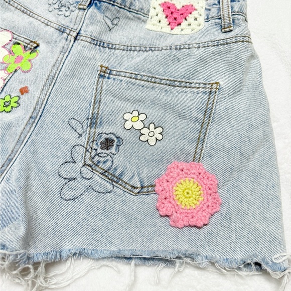 Barbie Forever 21 Collab Women's Light Blue Denim Shorts - Picture 5 of 7